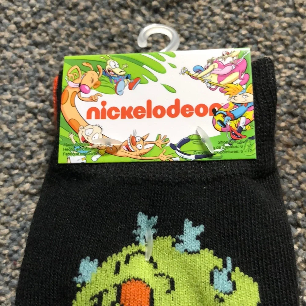 Nickelodeon Reptar RugRats 90’s Throwback  Socks